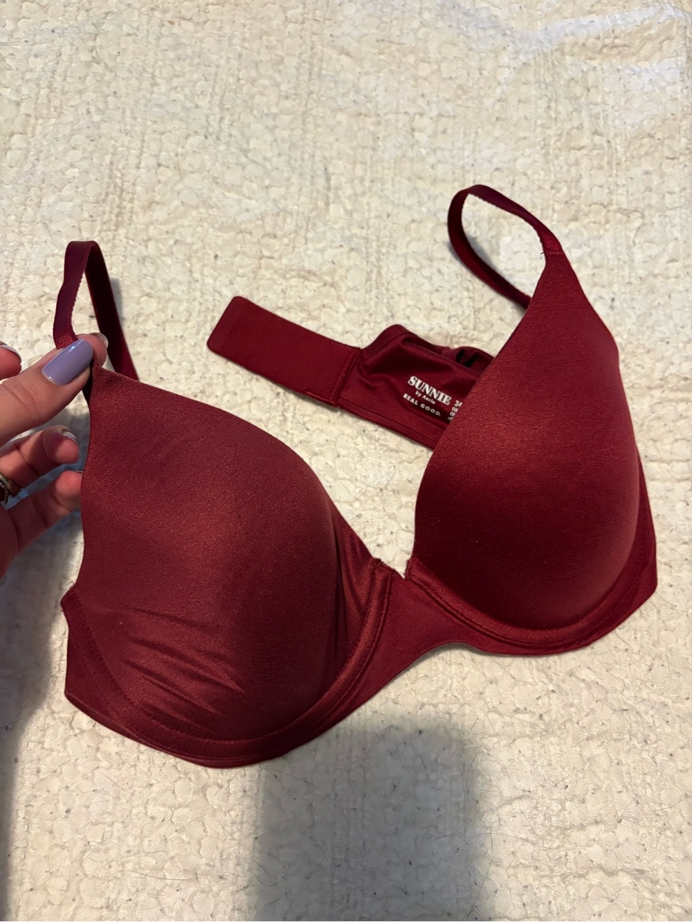 aerie Sunnie full coverage Bra in Burgundy